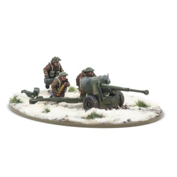 Набір мініатюр Warlord Games Bolt Action: 6 Pdr Anti-Tank Gun with British Infantry (Winter) Crew