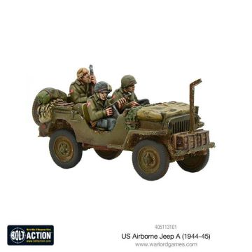 Мініатюра Warlord Games Bolt Action: US Airborne Jeep (1944-45)