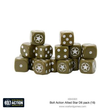 Гральні куби Warlord Games: Allied Star D6 pack
