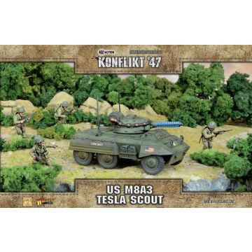 Мініатюра Warlord Games Konflikt '47: M8A3 Tesla Scout