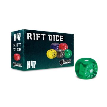 Гральні куби Warlord Games Konflikt '47 Rift Dice - Green