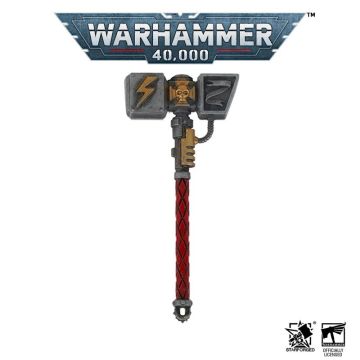 Брелок Starforged: Warhammer 40000 Adeptus Adtartes - Space Marine Thunder Hammer & Thunderhead (Jewelry Red)