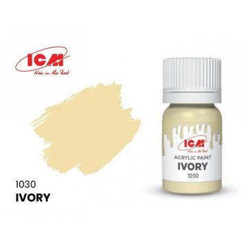 Акрилова фарба ICM: Ivory (12ml)