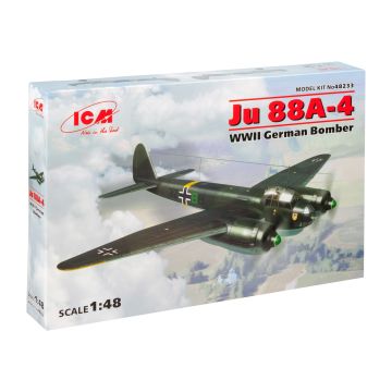 Збірна модель літака ICM: Ju 88A-4 Німецький бомбардувальник