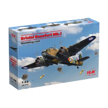 Збірна модель літака ICM: Bristol Beaufort Mk.I Бомбардувальний Рейд