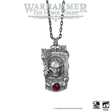 Підвіска з ланцюжком з нержавіючої сталі Starforged Warhammer The Horus Heresy Horus Character Pendant