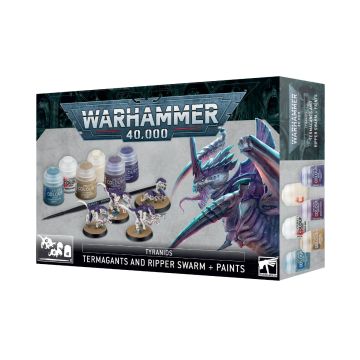Набір фарб та мініатюр Warhammer 40000 Tyranids: Termagants and Ripper Swarm + Paints Set