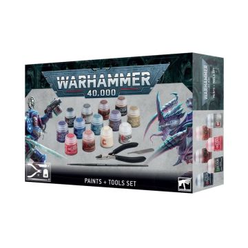 Набір фарб та інструментів Warhammer 40000: Paints + Tools Set