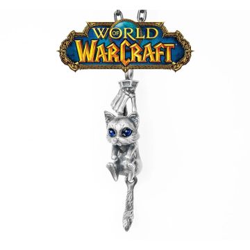 Мідна підвіска з ланцюжком із нержавіючої сталі Starforged World of Warcraft Mr.Bigglesworth Necklace
