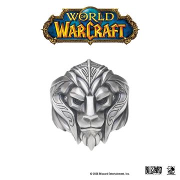 Каблучка з нейзильберу Starforged World of Warcraft Lion Crown of Stormwind