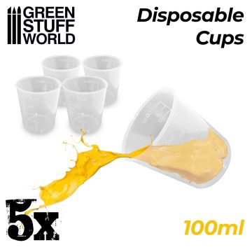 Мірні стаканчики Green Stuff World: 5x Disposable Measuring Cups 100ml