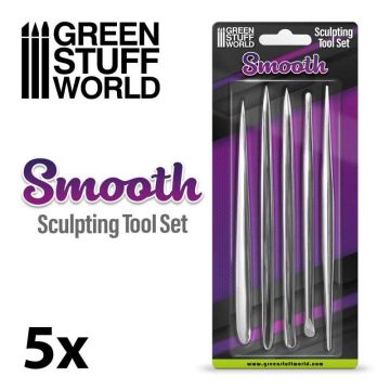 Набір інструментів Green Stuff World: 5x Smooth Sculpting Set