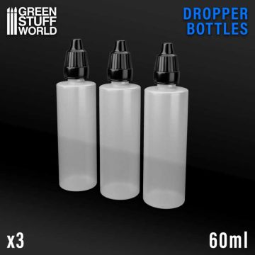Порожні баночки Green Stuff World: Dropper Bottles 60ml - Pack x3