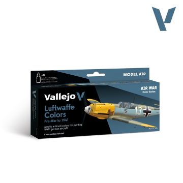 Набір акрилових фарб Vallejo: Model Air: Luftwaffe Colors pre-war to 1941