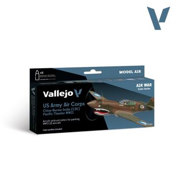Набір акрилових фарб Vallejo: Model Air: US Army Air Corps China-Burma-India (CBI) Pacific Theather WWII