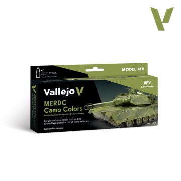 Набір акрилових фарб Vallejo: Model Air: MERDC Camo Colors
