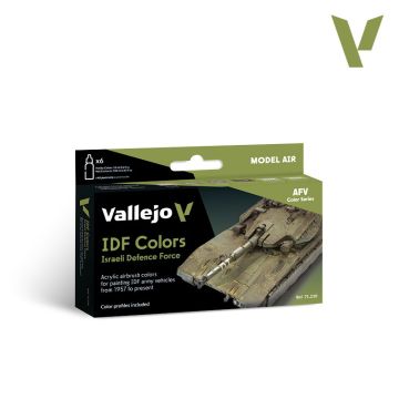 Набір акрилових фарб Vallejo: Model Air: IDF Colors