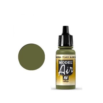 Акрилова фарба Vallejo: Model Air Colors - Serie 400: A-19F Grass Green