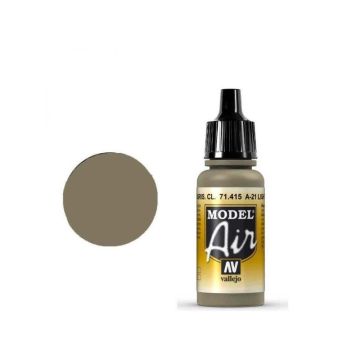 Акрилова фарба Vallejo: Model Air Colors - Serie 400: A-21 Light Greyish Brown