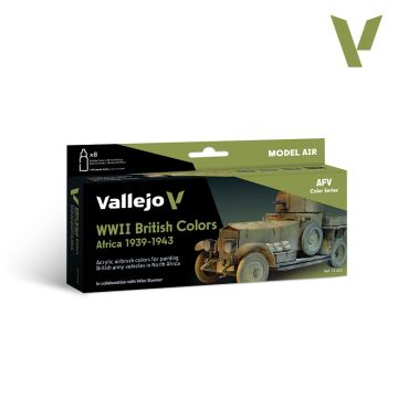 Набір акрилових фарб Vallejo: Model Air: WWII British Colors Africa 1939-1943