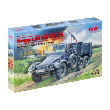 Збірна модель вантажівки ICM: Krupp L2H143 Kfz.70