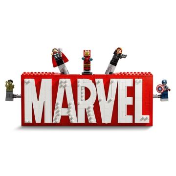 Конструктор LEGO Marvel Логотип і мініфігурки (76313)
