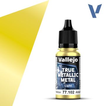 Акрилова фарба Vallejo: True Metallic Metal: Light – Radiant Yellow