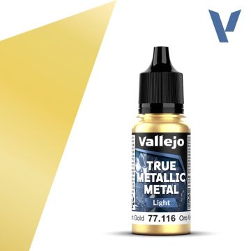 Акрилова фарба Vallejo: True Metallic Metal: Light – Greenish Gold