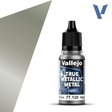 Акрилова фарба Vallejo: True Metallic Metal: Light – Obsidian Black