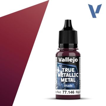 Акрилова фарба Vallejo: True Metallic Metal: Shade – Ruby Red