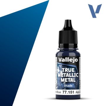 Акрилова фарба Vallejo: True Metallic Metal: Shade – Sapphire Blue