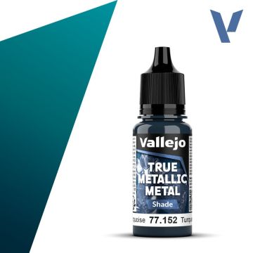 Акрилова фарба Vallejo: True Metallic Metal: Shade – Hydra Turquoise