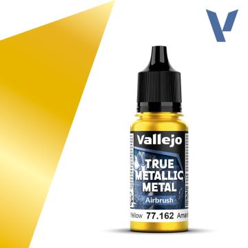 Акрилова фарба Vallejo: True Metallic Metal: Airbrush – Radiant Yellow