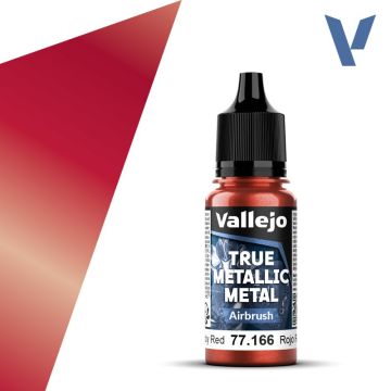 Акрилова фарба Vallejo: True Metallic Metal: Airbrush – Ruby Red