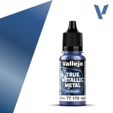 Акрилова фарба Vallejo: True Metallic Metal: Airbrush – Ultramarine Blue