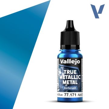 Акрилова фарба Vallejo: True Metallic Metal: Airbrush – Sapphire Blue
