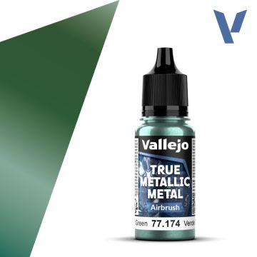Акрилова фарба Vallejo: True Metallic Metal: Airbrush – Dusken Green