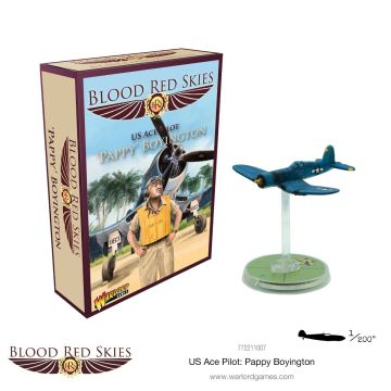 Мініатюра Warlord Games Blood Red Skies: US Ace Pilot Pappy Boyington