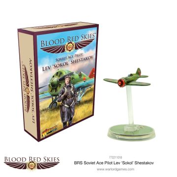 Мініатюра Warlord Games Blood Red Skies: Polikarpov I-16 Ace: Lev 'Sokol' Shestakov
