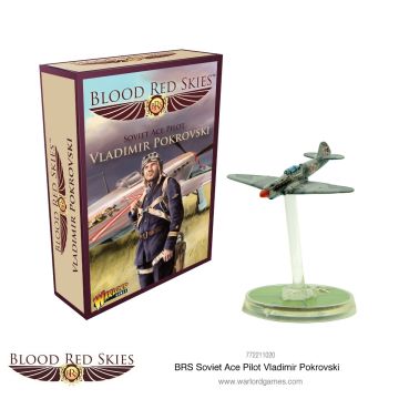 Мініатюра Warlord Games Blood Red Skies: Yakolev Yak-1b Ace: Vladimir Pokrovsky