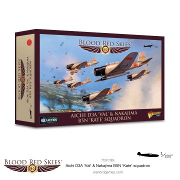 Набір мініатюр Warlord Games Blood Red Skies: Aichi D3A 'Val' & Nakajima B5N 'Kate' squadron