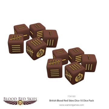 Гральні куби Warlord Games Blood Red Skies: British Blood Red Skies Dice