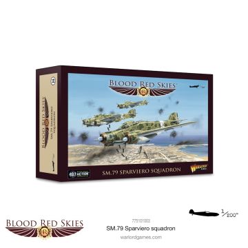 Набір мініатюр Warlord Games Blood Red Skies: SM.79 Sparviero squadron