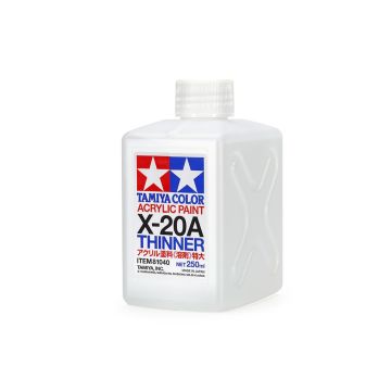 Розріджувач для акрилових фарб Tamiya: X-20A Acrylic Thinner (250ml)