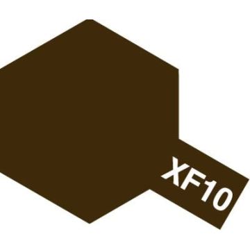 Акрилова фарба Tamiya Color Acrylic Paint Mini: XF-10 Flat Brown (10ml) 