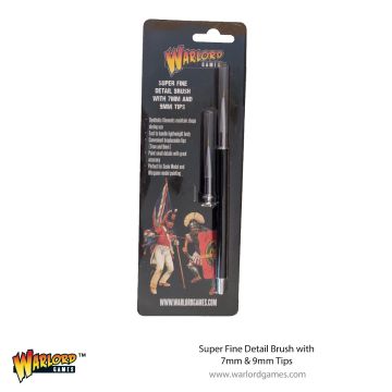 Пензлик Warlord Games Super Fine Detail Brush With 7mm & 9mm Tips