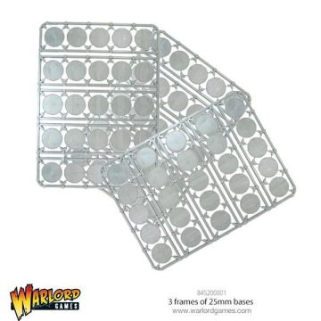 Набір підставок Warlord Games: 3 frames of 25mm bases