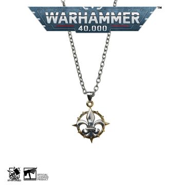 Підвіска зі сталі з ланцюжком Warhammer 40K Sigil Sororitas Sisters of Battle Ordos Majoris Faith Badge Necklace by Starforged