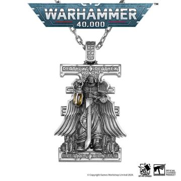 Срібна підвіска і ланцюжок Starforged Ka'Bandha Khorne Chaos Demon