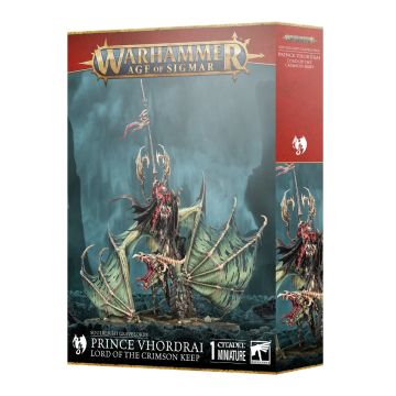 Мініатюра Age of Sigmar Soulblight Gravelords: Prince Vhordrai Lord of the Crimson Keep